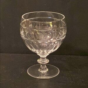 1 (one)Vintage Webb Corbet Crystal Water Stem Goblet Glass England
